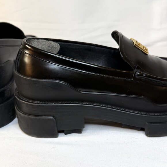 Woman’s Givenchy Terra Logo Plaque Loafers - Picture 3 of 4